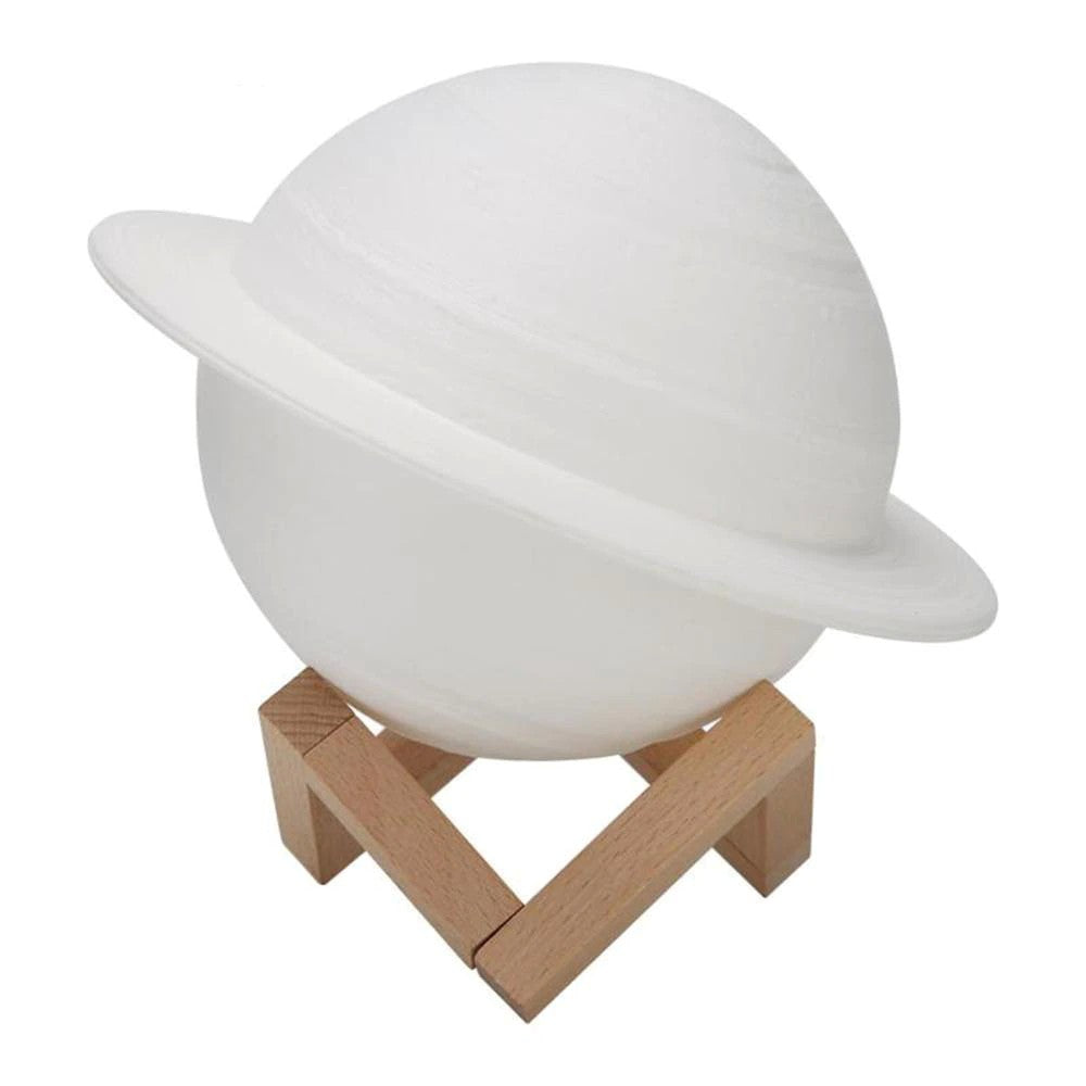 Lampa de veghe cu telecomanda in forma de Saturn 3D
